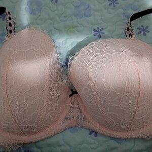 Lace Push-Up Bra - Pink
